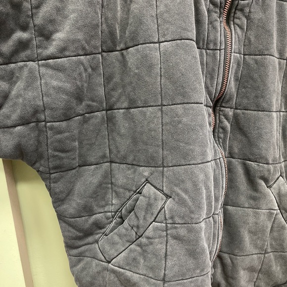 Free People Quilted Dolman knit Jacket washed - Picture 5 of 10